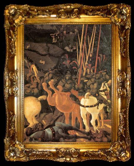 framed  UCCELLO, Paolo Bernardino della Ciarda Thrown Off His Horse (detail) wt, ta009-2